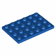 Деталь LEGO 303223 Плитка 4х6 (синяя) 50 шт.