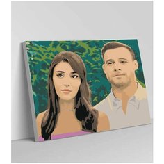 Картина по номерам на стену 40*50 "Постучись в мою дверь" Раскрасим сами