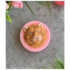 Форма для мыла Морда тигра средняя 2D Hobby Page