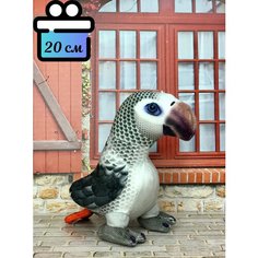 Мягкая игрушка Попугай серый 20 см Plush Toys