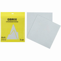 Конструктор QBRIX Строительная пластина, серая