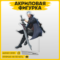 Фигурка из акрила статуэтка Игра Devil May Cry Неро 15х12см 1-я Наклейка