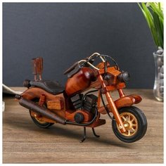 Сувенир дерево "Модель мотоцикла" микс 14х23,5х5 см Без бренда
