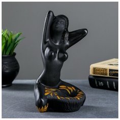 Подставка для мелочей "Египтянка" черная, 14х14х24см Хорошие сувениры