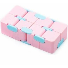 Головоломка Бесконечный Куб Антистресс / Infinity Fidget Cube (розовый). Cccstore