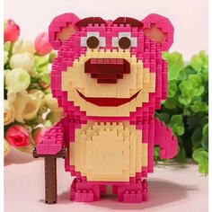 Конструктор 3D из миниблоков Balody LP Розовый медвежонок Обнимашка 848 элементов - BA210568