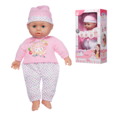 Кукла пупс мягконабивная 40 см Rong long, с аксессуарами, издает звуки