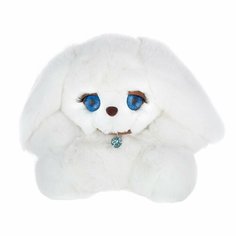 Мягкая игрушка зайчик Боня из натурального меха кролика рекс Белый Holich Toys