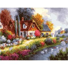 Картина по номерам Хутор у пруда 40х50 см АртТойс