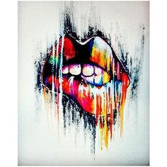 Картина по номерам Красочные губы 40х50 см АртТойс