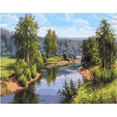 Картина по номерам Лесная река 40х50 см АртТойс