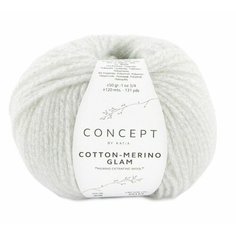 Пряжа Katia Cotton – merino Glam, 308 экрю
