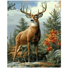 Картина по номерам Лесной олень 40х50 см АртТойс