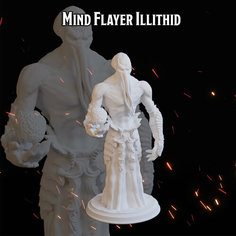 Иллитид Свежеватель разума 50,1мм фигурки/миниатюры (ДнД, DnD, D&D, Dungeons & Dragons, Pathfinder, Подземелья и Драконы, Wargames) Лавка Приключенца
