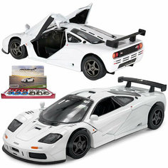 Машинка металлическая 1:34 1995 McLaren F1 GTR инерционная / Белый Kinsmart