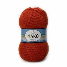 Пряжа NAKO ALASKA (Nako), красный - 1885-7119, 5% мохер, 15% шерсть, 80% акрил, 5 мотков, 100 г, 270 м.