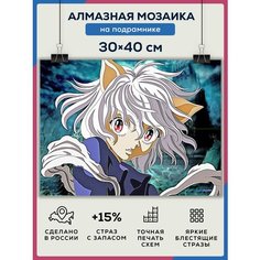 Алмазная мозаика Интерьерная картина "Аниме" 30х40 на подрамнике/ Набор для творчества Даймонд Канвас
