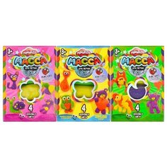 Набор для творчества Тесто для лепки MASTER DO 4 цв. /АльянсТрест/ Danko Toys