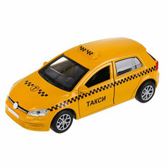 Машина Volkswagen Golf Такси 12 см желтая металл инерция GOLF-T Технопарк