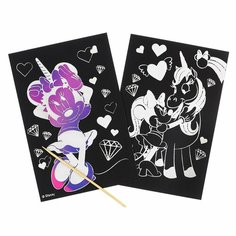 Гравюра с радужным основанием "Минни Маус", Микки Маус и друзья, 10*15 см ТероПром