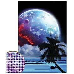 Школа талантов Алмазная мозаика с частичным заполнением «Загадочный космос» 20×30 см на холсте