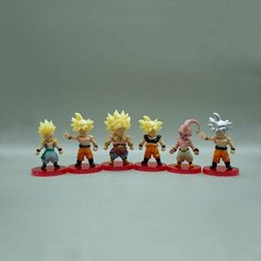 Детализированная фигурка из аниме Dragon Ball/Жемчуг Дракона - набор из 6 фигурок Anime Top