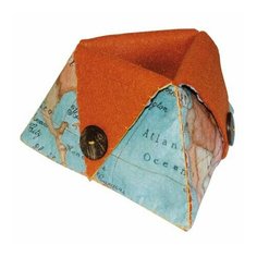 Набор для фелтинга STAMPERIA "World Map", пирамидка для хранения, пуговицы