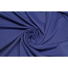 Ткань для шитья одежды и рукоделия. Кулирка с лайкрой цвет синий василек. Отрез: длина 100см ширина 180см. Компакт Пенье. Нет бренда