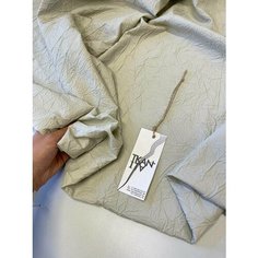 Ткань Плательно-костюмный однотонный жатый хлопк, 1 м. Noname