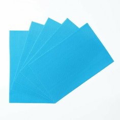 Вощина для изготовления свечей, голубой, 1 кг, 39х26 см Noname