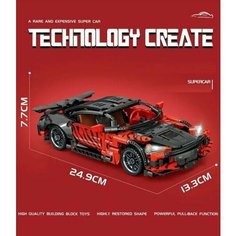 Конструктор спортивный автомобиль Chevrolet Corvette Technology Create / 453 детали Leibao