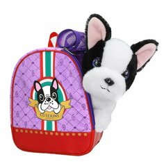 Игрушка мягкая CUTEKINS Бульдог в рюкзачке 35046 Нет бренда