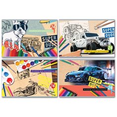 Альбом для рисования BG Super dude 29.7 х 21 см (A4), 100 г/м², 24 л. BG®