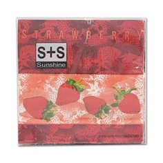 JLC-2PLY Салфетки 33*33см, 2-х слойные 20 шт/упак (клубника) Айрис