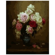 Картина по номерам "Натюрморт с розами", 40x50 см ВанГогВоМне