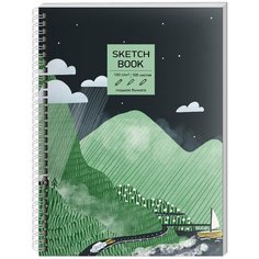Скетчбук "Sketchbook. Green world", А5, 100 листов Канц Эксмо