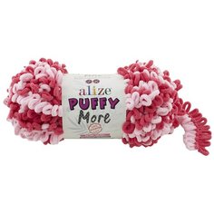 Пряжа для вязания Ализе Puffy More (100% микрополиэстер) 2х150г/11,5м цв.6274 ALIZE PUFFY.MORE.6274
