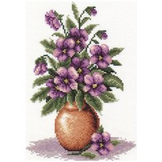 Набор для вышивания PANNA "Букет анютиных глазок" 17x24.5 см