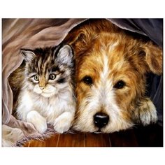 Алмазная мозаика Уютный мир 35x28 см. Diy
