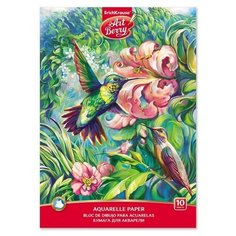 Альбом для акварели А4, 10 листов, на клею, ArtBerry "Колибри"