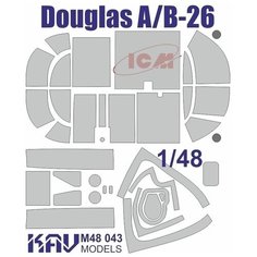 KAV models Окрасочная маска на Douglas A/B-26 (ICM), 1/48