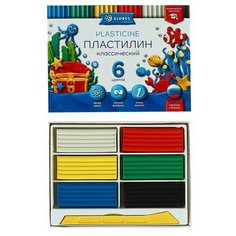 Пластилин GLOBUS «Классический», 6 цветов, 120 г, рекомендован педагогами Глобус