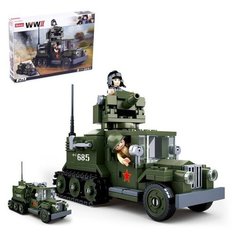 Конструктор Армия «Боевой грузовик», 243 детали Sluban