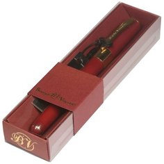 Ручка шариковая в футляре "Monaco", 0,5 мм, синяя (бордовый корпус, красная коробка) Альт