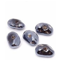 Бусины керамические TESОRO арт. TS-481 цв.001 черный 18 мм Tesoro