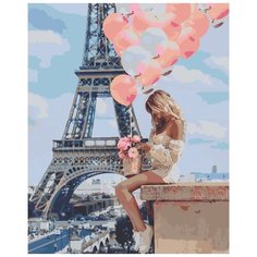 Картина по номерам Hobruk "Романтика Парижа", 40x50см