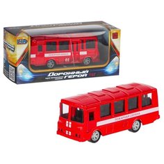 Игрушка машинка Автобус пожарная охрана инерционная металлическая BeBoy. арт. IT107511