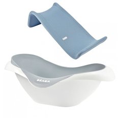 Beaba Babybath Cameleo Детская ванночка, Light Mist, в комплекте с шезлонгом, Grey