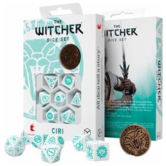 Набор кубиков для настольных ролевых игр (Dungeons and Dragons, DnD, D&D, Pathfinder) - Witcher Dice Set. Ciri. The Law of Surprise Q Workshop