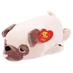 Super soft. AB Toys Собачка Мопс светло-коричневый, 27 см игрушка мягкая